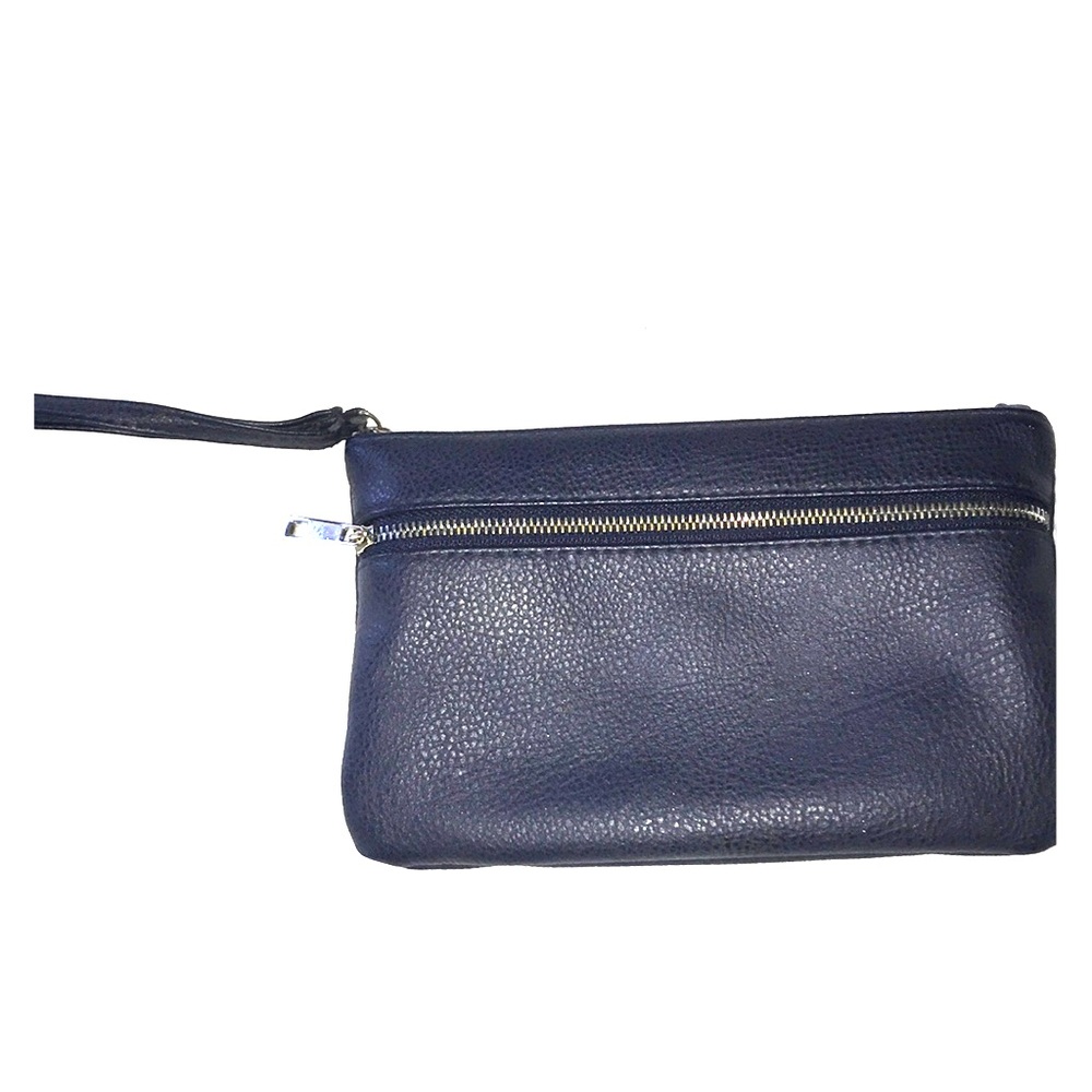 Apt. 9® Front Zip RFID-Blocking Wristlet-Navy Blue